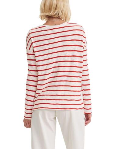 Camiseta Levi's® Margot de mujer Saint Stripe Red