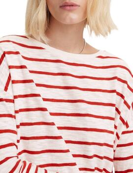 Camiseta Levi's® Margot de mujer Saint Stripe Red