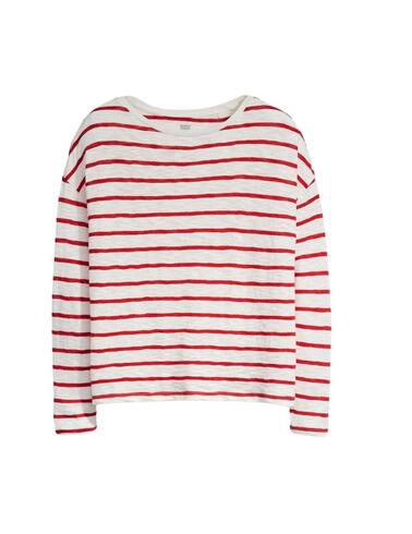 Camiseta Levi's® Margot de mujer Saint Stripe Red