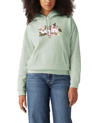 Sudadera Levi's® con capucha con logotipo floral en el pecho