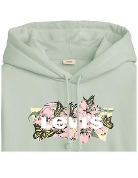 Sudadera Levi's® con capucha con logotipo floral en el pecho