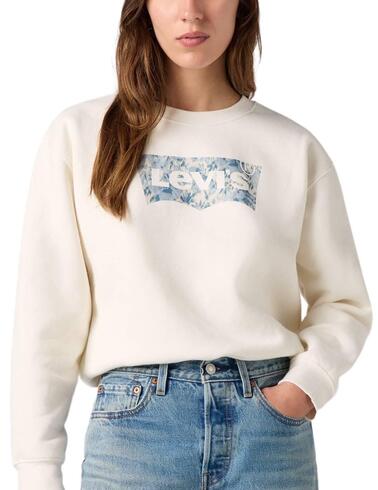 Sudadera Levi's® de cuello redondo para mujer con logotipo