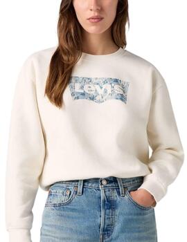 Sudadera Levi's® de cuello redondo para mujer con logotipo