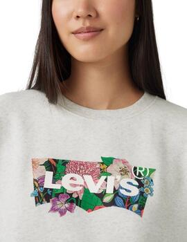 Sudadera Levi's® de cuello redondo para mujer con logotipo