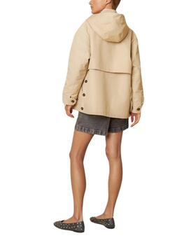 Gabardina Indi & Cold water repelent beige de mujer