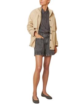 Gabardina Indi & Cold water repelent beige de mujer