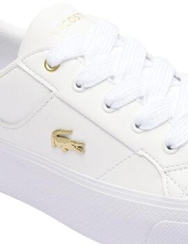 Zapatillas Lacoste Ziane Platform en blanco de mujer