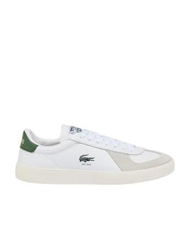 Zapatillas Lacoste Baseshot Pro de piel blanca de hombre