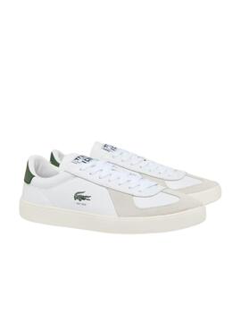 Zapatillas Lacoste Baseshot Pro de piel blanca de hombre