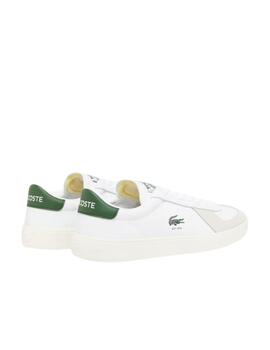 Zapatillas Lacoste Baseshot Pro de piel blanca de hombre