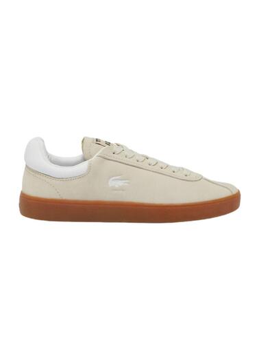 Zapatillas Lacoste Baseshot en ante beige de mujer