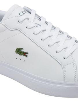 Zapatillas Lacoste Powercourt en blanco para hombre