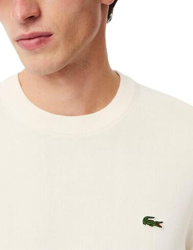 Jersey Lacoste de algodón con cuello redondo de hombre