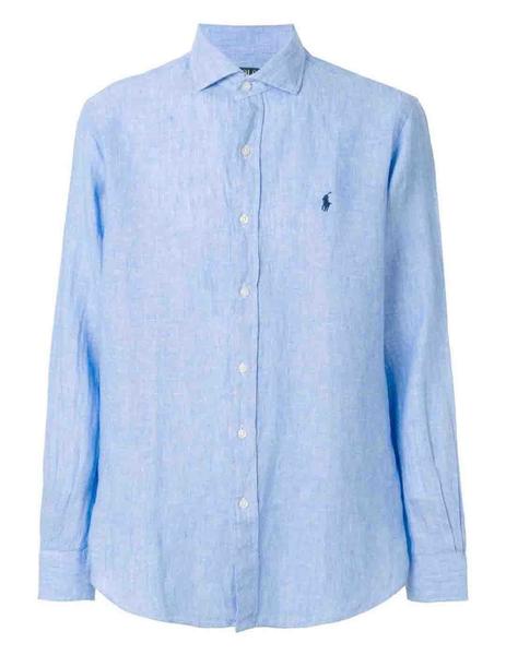 Consejo brillo Parte Camisa Polo Ralph Lauren de lino de hombre manga larga