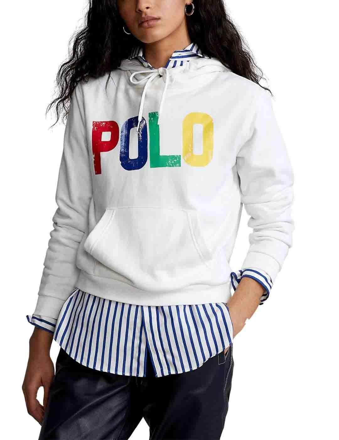 Sudadera Polo Lauren con capucha logotipo