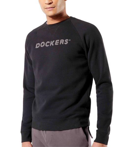 Dockers 1986 Logo Crewneck Sweatshirt negra hom
