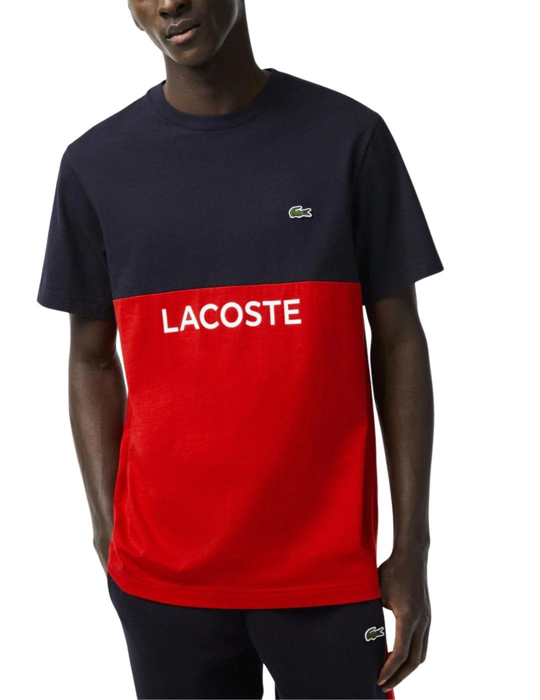 Camiseta de hombre Lacoste relaxed fit en algodón con detalles de